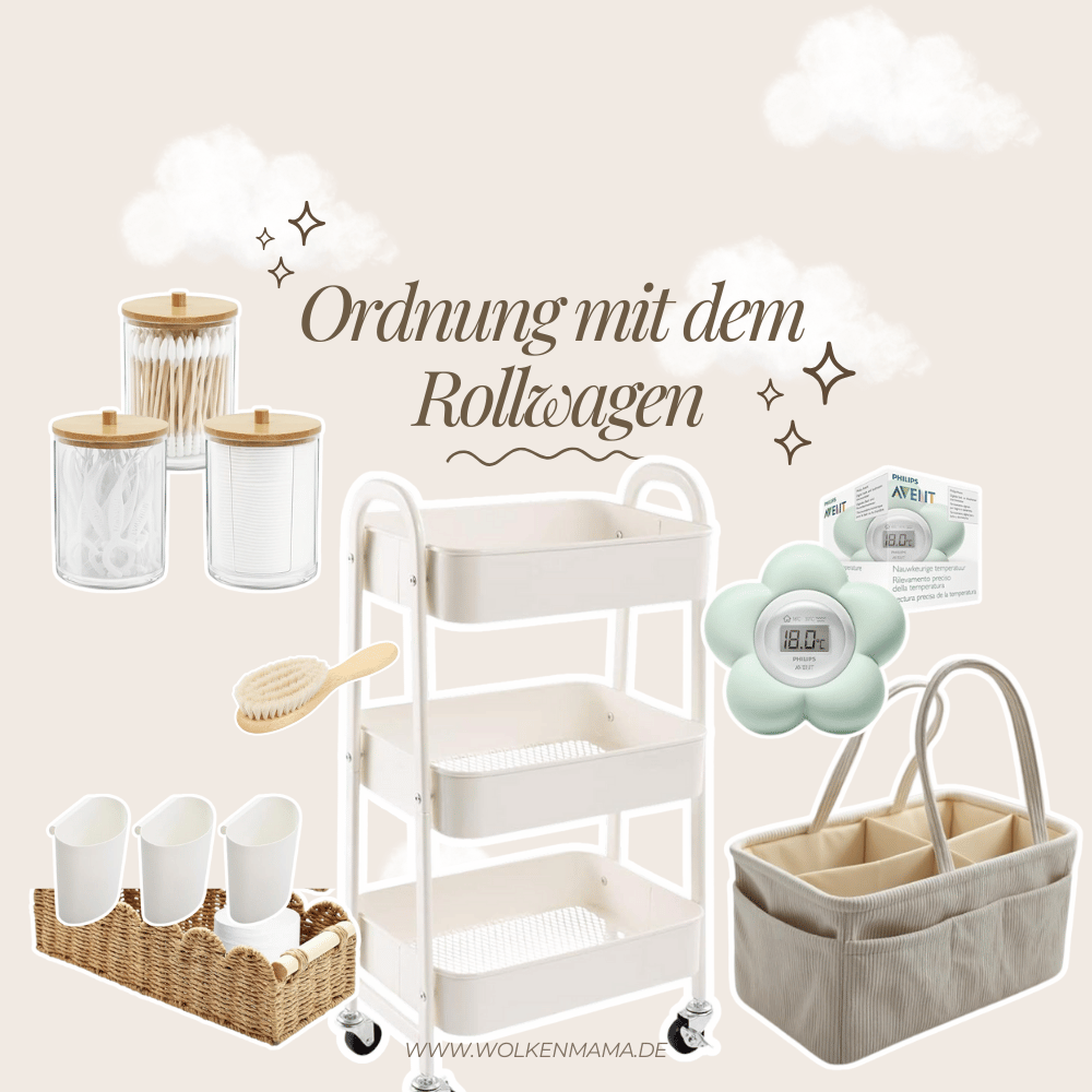 Rollwagen Wickelstation